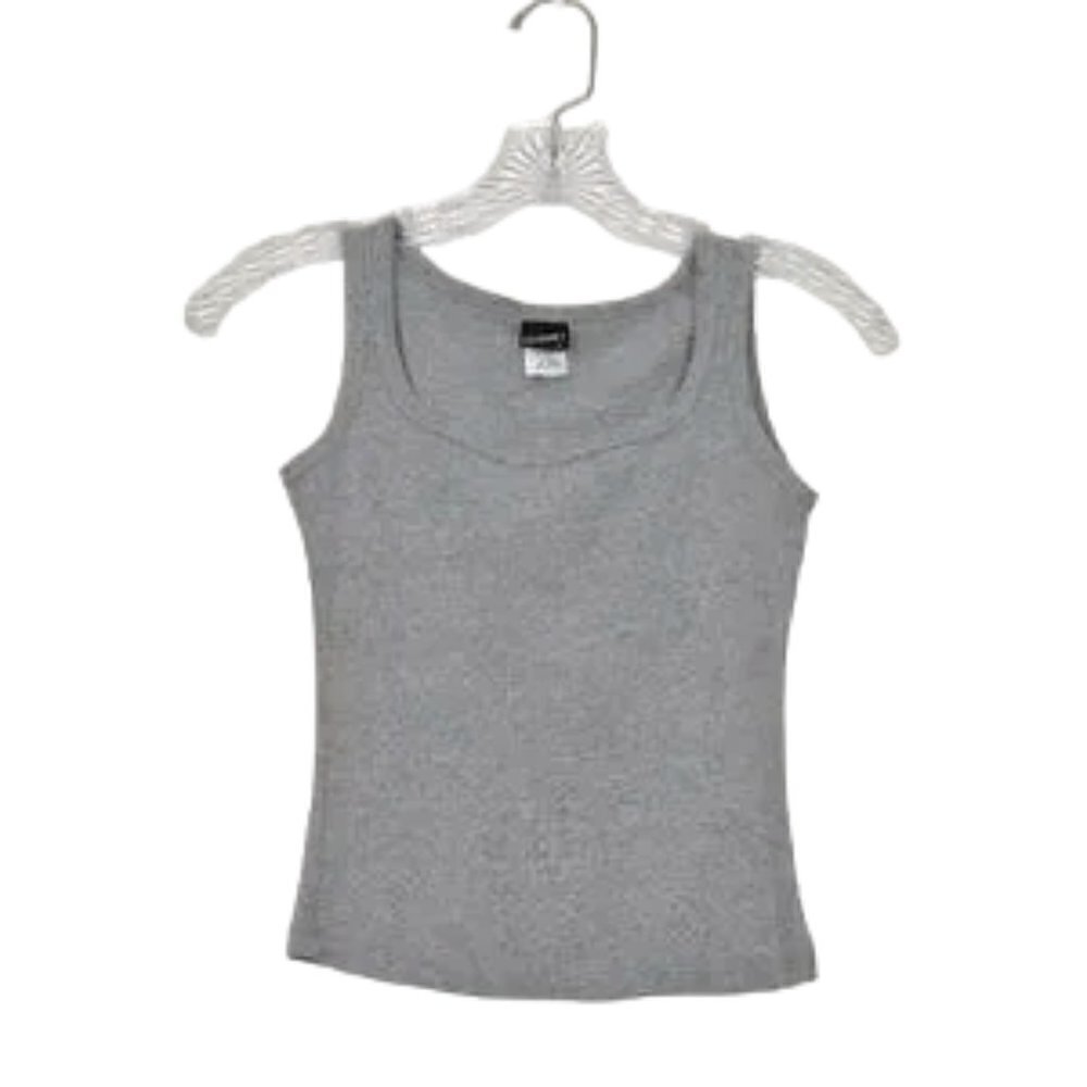 Pandora Vintage Summer Beachwear Crop Tank Top Gray Size S